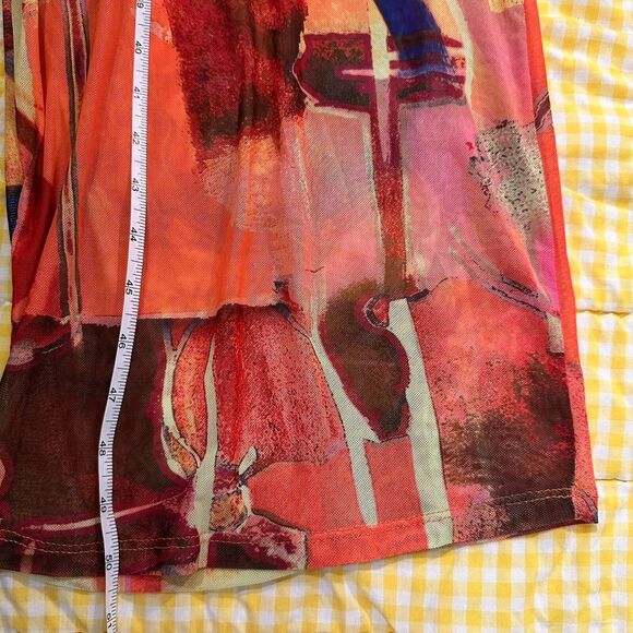 Almost Famous Maxi Dress Micro Mesh Sexy 90's style women's size Small Stretchy - Picture 7 of 7